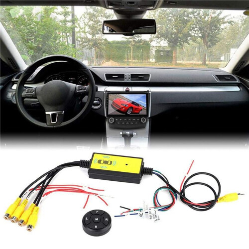 2X 4To1 Panoramic 360 Camera Video Reversing  Box Car Blind Spot Camera Video  Box Wireless Remote Control 1