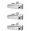 3X Car Tailgate Backup+Rear View Camera Trunk Handle Backup for  D-Max Dmax 2012-2014 1