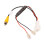 8X 4 Pin Car Reverse Camera Retention Wiring Harness Cable Plug Adapter Connector Fit for 5