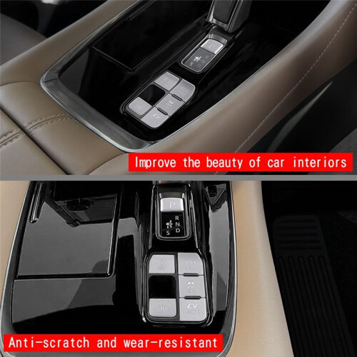 Electronic Handbrake Button Sticker Aluminum for  ALPHARD 40 Series Gear Button Sticker High-End Version Silver 1