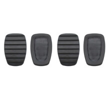 4Pcs Car Clutch Brake Rubber Pedal Pad Replacement Cover for Modus Trafic Twingo Kangoo Clio Espace Scenic