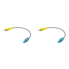 2X pour - Câble Adaptateur de Caméra de Recul Fakra Vers Connecteur RCA Ligne D'Inversion Fil de Conversion de vue Arrière de Voiture