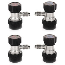 4x R134A A/C AC Compressor R-134A Manual Quick Coupler Adapter Air Condition 1/4 SAE Connectors Accessories