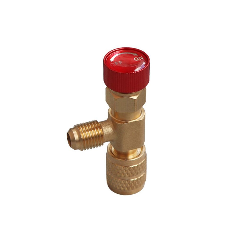 R22 R410 Ac Valve 1/4 Inch Filler Joint A/C Refrigerant Valve Air Conditioning Repair And Fluoride Safety Adapter A 4714117484955