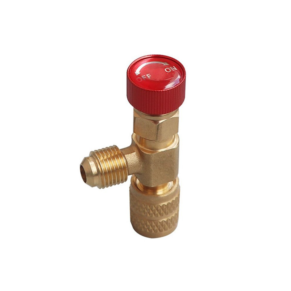 R410 Ac Valve 1/4 Inch Filler Joint A/C Refrigerant Valve Air Conditioning Repair And Fluoride Safety Adapter C 4714120681389