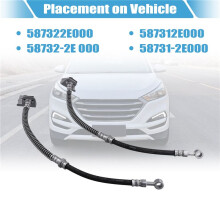 Tuyau de Frein Avant de Voiture Tuyau de Tube Automatique de Frein Avant pour TUCSON 04-06 587322E000 587312E000