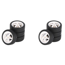 8Pcs 33mm RC Drift Tire Wheel Hard Tyre for LDRC AE86 A86 A86P LD1801 1/18 RC Car Upgrade Parts Accessories,1