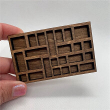 5X 1:12 Miniatura Trinket Shelf Miniatura Cristal Prateleira Casa de Bonecas Miniatura DecoraçãO Impressoras Miniatura
