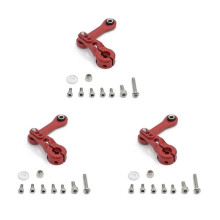 3X Metalowe Ramię Serwo 25T + DrążEk ŁąCząCy do ARRMA 1/7 INFRACTION MOJAVE 1/8 KRATON SENTON TYPHON TALION OUTCAST Upgrade Parts, C