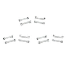3X Kit de ReforçO de BraçO Oscilante Dianteiro e Traseiro com Manga de Eixo de Metal para Peças de Atualização de Carro  144001 124019 124018