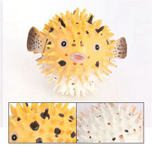 3X Pufferfish Figurine Realistic Plastic Wild Pufferfish Figurine Set for Collection Science Educational Prop