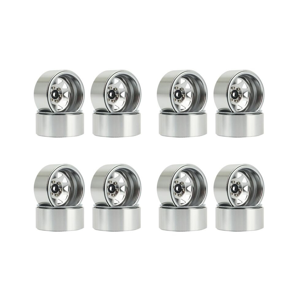 16Pcs Deep Dish 1.9 Metal Beadlock Wheel Hub Rim For 1/10 Rc Crawler Axial Scx10 90046 Trx4 Rc4wd D90,1 6031977073906