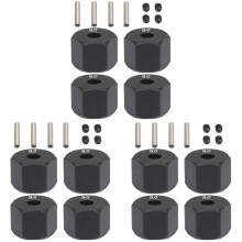 12Pcs 12MM Wheel Hex Hub Thickness for 1/10 RC Crawler Axial SCX10 Traxxax Trx4 MST RC Car Part,9mm