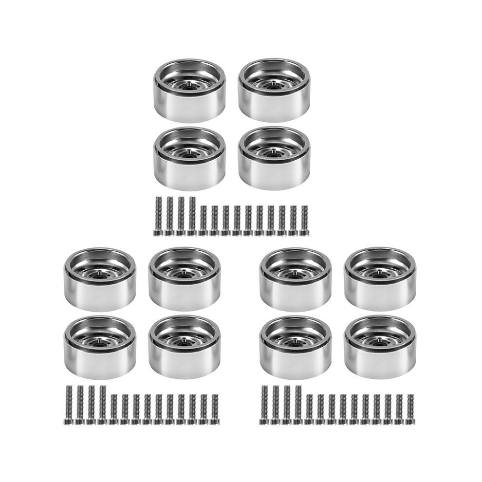 12Pcs Rally 1.9 Metal Beadlock Wheel Hub Rim For 1/10 Rc Crawler Axial Scx10 90046 Axi03007 Trx4 Rc4wd D90,1 4711037237715