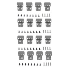 16x Metal Adjustable Bracket Extender for WPL C14 C24 C34 C44 B14 B16 B24 B36 1/16,Titanium