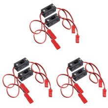 6 Piezas Interruptor de Encendido / Apagado, Receptor JST, Conector para HSP RC 1/10 1/8, Rastreador de Coche, VehíCulo Todoterreno, Aeronave