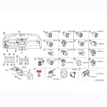 25175-4BA0A Console Electronic Handbrake  Parking Button for  X-Trail T32 Qashqai 2014-2018 969XC4EA0A