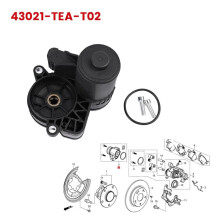 Rear Left Parking Brake Actuator 43021-TEA-T02 for 2017-2021 Electric Brake Pump Motor