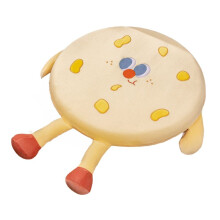 Biscuit Pillow Round Biscuit Plush Toy Realistic Food Snack Cushion Plush Toy Prop Gift Yellow