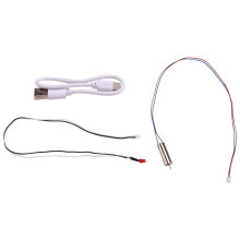 RC Toy Helicopter Upgrade C138 Tail Motor + Taillight +USB Cable for RC ERA C138 Bell 206 1:33 RC Toy Helicopter Parts