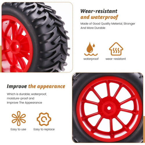 128MM 1/10 RC -Truck Buggy-Pneu Pneu Roue Mousse Inserts 12mm Hex pour /Arrm /Redcat/HSP/HPI/pour / A