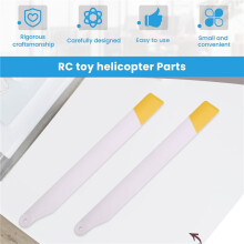 1Pair RC Toy Helicopter Upgrade C138 Rotor Wing Set for RC ERA C138 Bell 206 1:33 RC Toy Helicopter Parts Yellow White