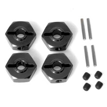RC Car Upgrade Adapter Hexagon 12mm Kit for LOSI 1/18 LMT 4X4 Brushed Truck RC Car Upgrade Parts Black