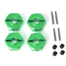 RC Car Upgrade Adapter Hexagon 12mm Kit for LOSI 1/18 LMT 4X4 Brushed Truck RC Car Upgrade Parts Green