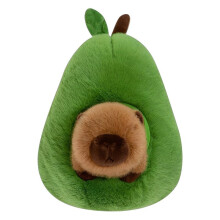 Avocado Capivara Plush Toy Realistic Capivara Stuffed Animal Soft Stuffed Capivara Abacate Comida Plushie Pillow Doll 55cm