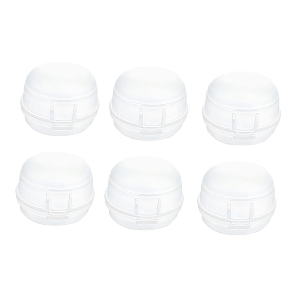 6pcs Clear Stove Knob Covers Child Safety Protection Removable Reusable Caps for Gas Cookers