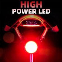 ENFITNIX TheNut Bicycle Taillight Touch Control LED Rear Light Mountain Bike Night Riding Warning Light Bike Lamp Accessories