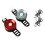 Red and White LED Cycling Lights Rechargeable Bike Light Set Flashlight USB Rechargeable Light 2