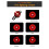Red and White LED Cycling Lights Rechargeable Bike Light Set Flashlight USB Rechargeable Light 3