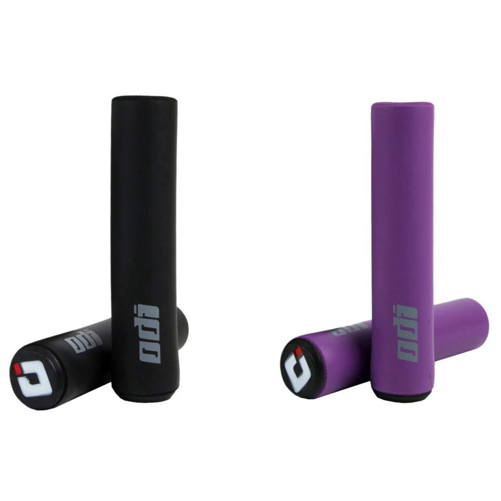 Photos - Stem ODI 2 Pair MTB Bicycle Grip Silicone Handlebar Grips Shock-Absorbing Soft Mountain Bicycle Grip Bike, & Black