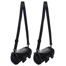 2X Outdoor Bicycle Handlebar Bag Mountain Bike Press Screen Mobile Phone Bag Outdoor 5L Multifunctional Bag (Black)
