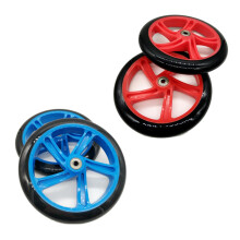 4 Pieces Scooter Wheel 200 mm PU Material Wheel Thickness 30 mm ABEC-7 Bearing Scooter Accessories, & Red