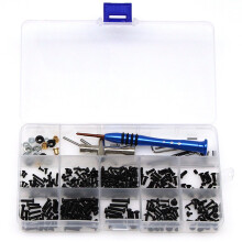 2 Set RC Car Part: 1 Set M2 M2.5 M3 Screw Fastener Kit Sleeve Hex Wrench Swing Arm Screws & 1 Set Rear Dog Bone
