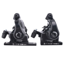RACEWORK Racefiets Schijfrem Flat Mount Mechanische Dual Side Actuation Remklauw 160Mm voor Achter Fiets Klem Rem