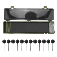 Carp Rig Box con Amo da Pesca, Scatola di Immagazzinaggio per la Pesca Alla Carpa, Rig Board con Perni Contenitore per la Pesca Alla Carpa per la