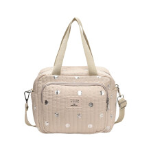 Waterproof Large Capacity Diaper Bag with Stroller Straps and Multiple Storage Compartments