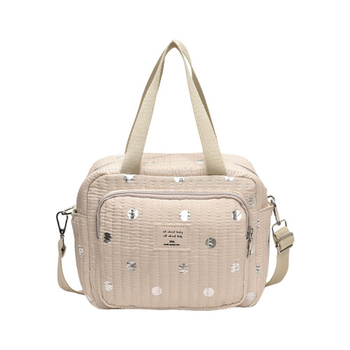Waterproof Large Capacity Diaper Bag with Stroller Straps and Multiple Storage Compartments