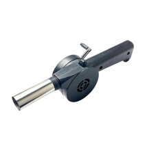 BBQ Hand Crank Air Blower Manual Fan for Camping Outdoor Cooking Durable Metal Build