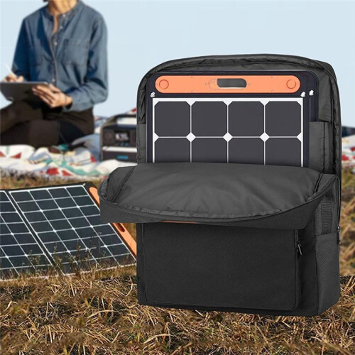 Solar Panel Storage Case Bag Accommodates for Jackery SolarSaga 100W 200W with Convenient Pockets and Handles 2