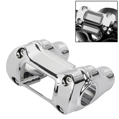 Elevador de Guidão de 2 Polegadas, Braçadeira de Guidão de 1 1/4 Polegadas para  Wide Glide Sportster 883 Softail 1