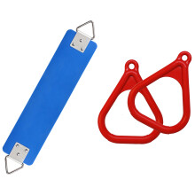 1 Pcs Outdoor Children'S Swing EVA Heavy Duty Swing Accessories & 2 Pcs Trapeze Ring Swing Set