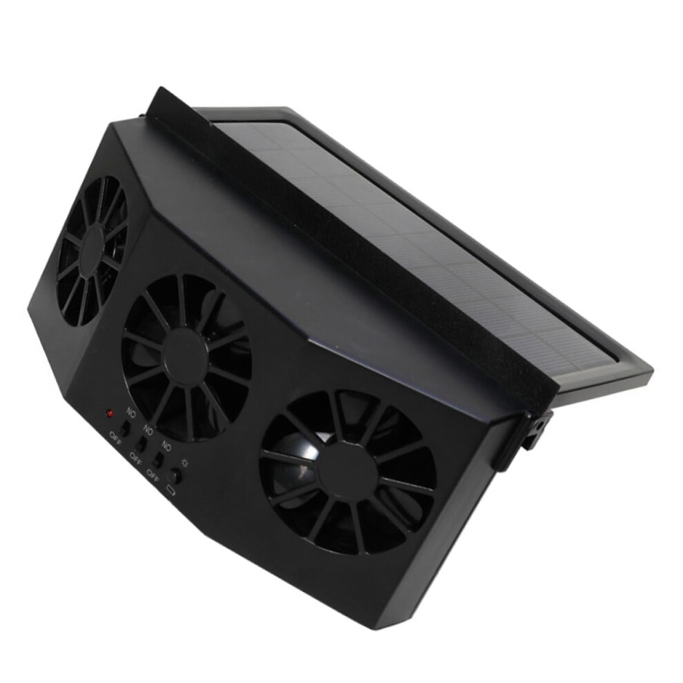 Solar Car Fan With Solar Powered Ventilation And Odor Removal For Parked Vehicle Cooling 9174973103554