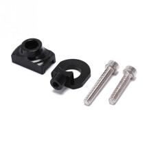 2 Pcs Bike Chain Tensioner Adjuster Aluminum Alloy Bicycle Fastener Bolt Screw Black & Silver