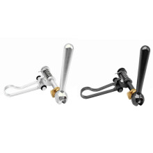 2x Titanium Axle Bike Seatpost Clamp for Folding Bike Post Quick Release Clamp for 3SIXTY Silver & Black