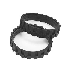 2 Set Vacuum Cleaners Parts: 1 Set Anti-Skid and Wear-Resistant Tire Aprons & 1 Set Side Brush
