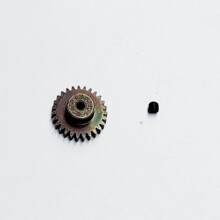 2 Set RC Car Part: 1 Set 27T Steel Motor Gear Upgrade Parts & 1 Set RC Car Metal Motor Mount Holder